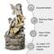 Glitzhome® 22.75" LED 4-Tier Concrete Fairy Outdoor Fountain